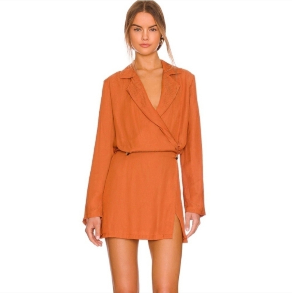 FREE People Simone dress brown cinnaber size Large T6